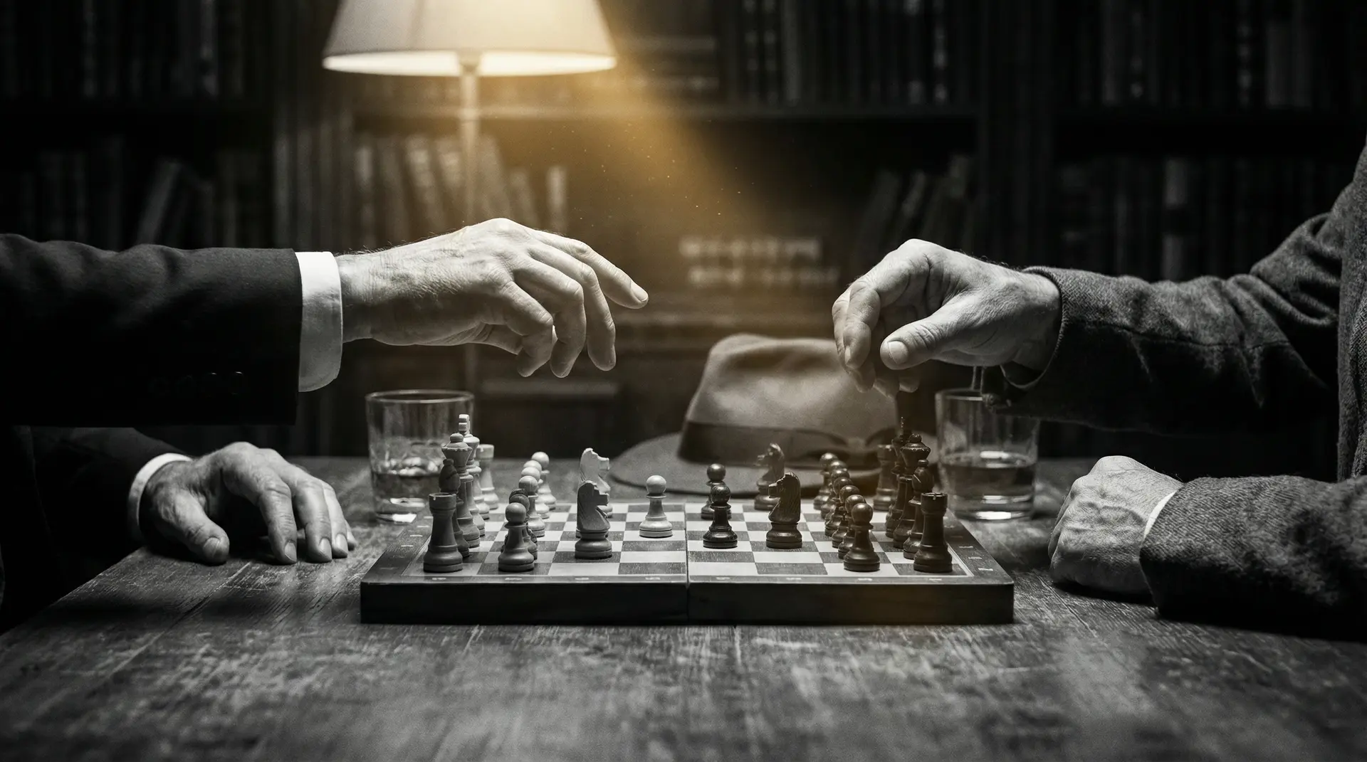 推特母狗 艺术探索系列 - 非线性叙事，棋盘上的对弈象征命运的交错